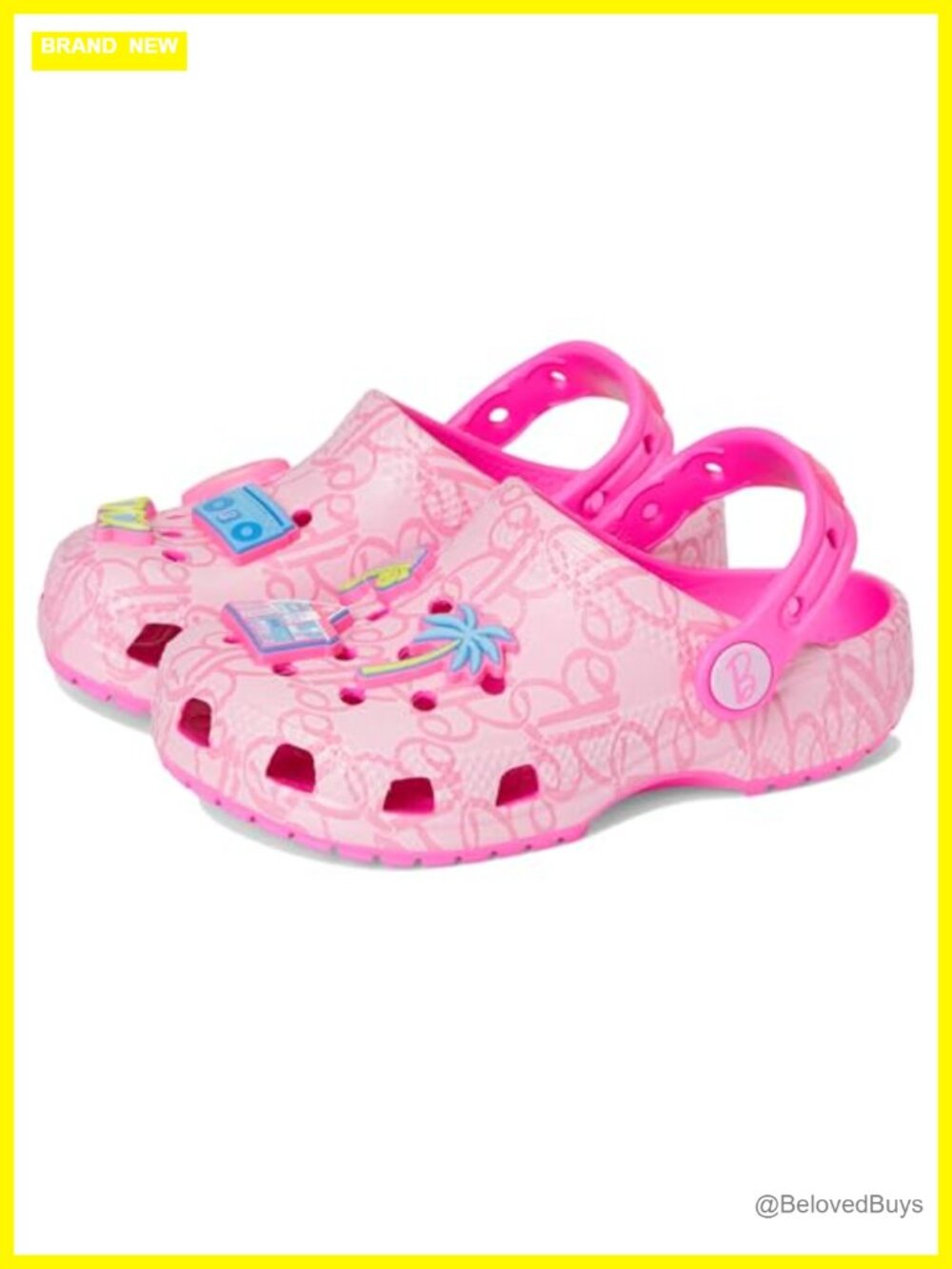 Kids Crocs Clogs with Jibbitz Charms Water-Friendly Shoes